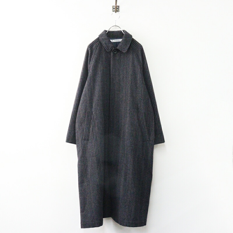 【継続期間制限事項通貨価値】美品 2023AW ジャーナルスタンダードラックス journal standard luxe チェックウールステンカラーコート ｜米国海軍系 【2400014914597】【中古】