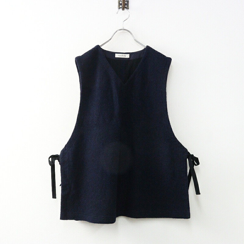 【期間限定価格】美品 2025AW ネストローブ nest Robe クォーターフェイスエプロンベスト F｜ネイビー トップス ノースリーブ ニット【2400014926439】【中古】｜ブランド古着 買取販売 TRESOR