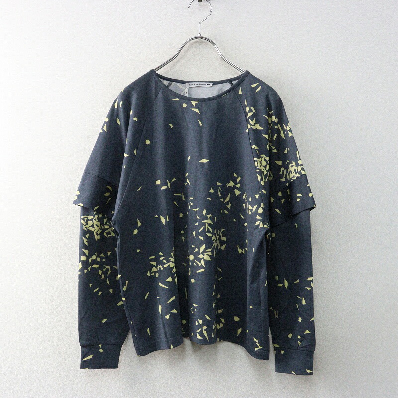 【継続期間制限事項通貨価値】未当て嵌める 2025AW ミナペルホネン mina perhonen star snow 綿織物ハイネック ティーシャツ カットソー 38 薄墨色┃【2400014931235】【中古】