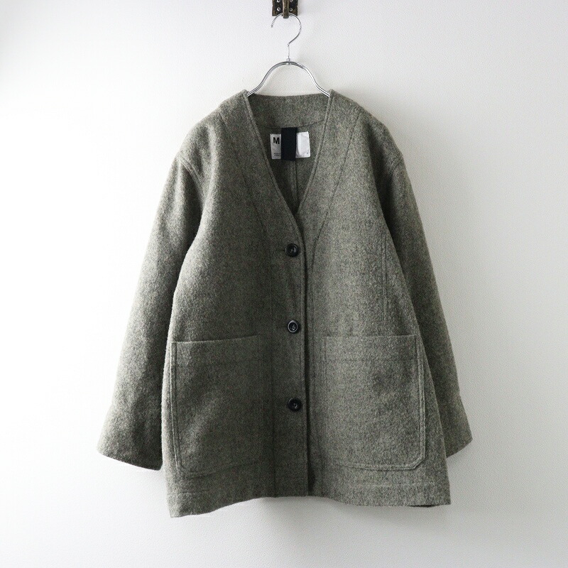 2022AW エムエイチエル MHL MARGARET HOWELLFELTED WOOL TWILL 羊毛 上衣 1｜点火装置薄墨色 トップス【2400014940954】【中古】