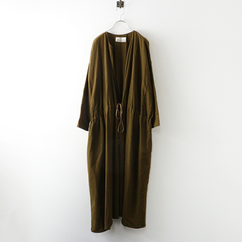 カヴァル kaval 羊毛 カシミール カシュクール 衣装 F｜カーキ赤銅色 ギャザー シャーリング【2400014953312】【中古】