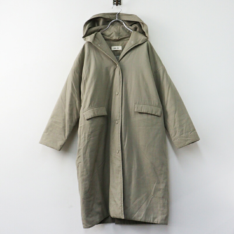 【期間限定価格】エヴァムエヴァ evam eva padding hooded long coat パディングフーディーロングコート 1┃カーキベージュ【2400014958584】【中古】｜ブランド古着 買取販売 TRESOR
