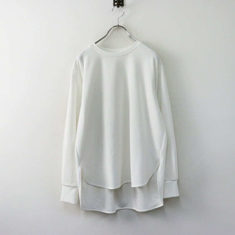美品 通貨価値18700円 ビアズリー BEARDSLEY Tトップ 長袖カットソー 0 白いこと／トップス ロンT ロング捩り【2400014972405】【中古】