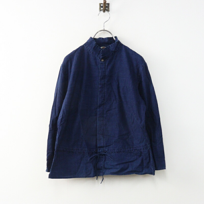 美品 Archive フォーティファイブアール 45R 45rpm インディゴ染め 綿織物 ドローストリングシャツ 3 米国海軍／【2400014978025】【中古】