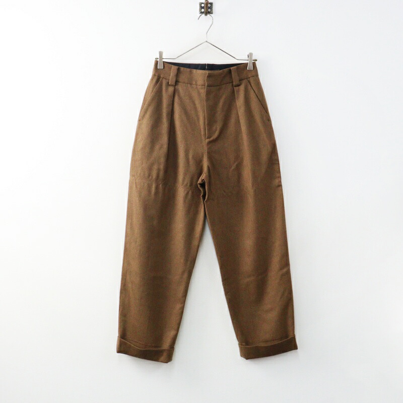 マーガレットハウエル MARGARET HOWELL フォックスブラザーズ FOX BROTHERS FLANNEL トラウザーズ 2＼赤銅色 ズボン下【2400014981858】【中古】