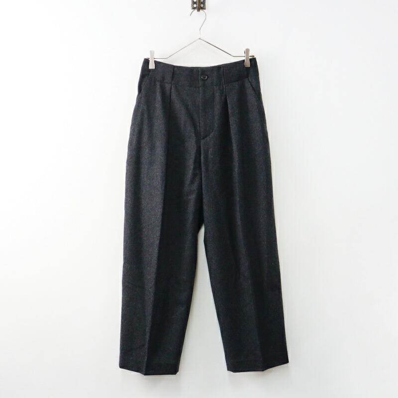 マーガレットハウエル MARGARET HOWELL フォックスブラザーズ FOX BROTHERS FLANNEL トラウザーズ 2＼薄墨色 ズボン下【2400014981865】【中古】