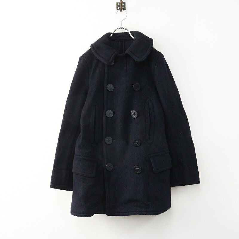 【期間限定価格】アナトミカ ANATOMICA BB CLOTH PEA COAT ビーチクロスピーコート 38 ネイビー■日本製 ラッセル生地【2400014987898】【中古】｜ブランド古着 買取販売 TRESOR