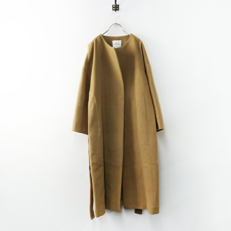 通貨価値7.5万 アパルトモン L\u0027Appartement Lisiere N/C Coat 34■駱駝 リジェール 否色合い厚地の外套 羊毛 化粧着【2400014989922】【中古】