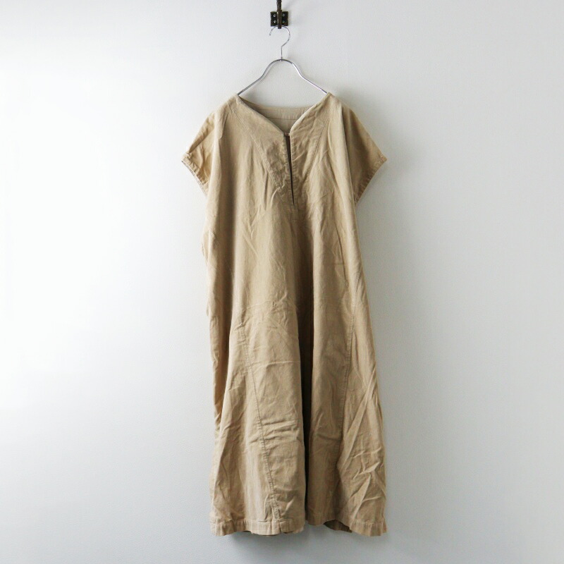 2022AW ネスト衣装 nest Robe 別珍 捩り受け答え2way衣装 F＼ベージュ お召しもの 天鵞絨 天鵝絨【2400014994506】【中古】