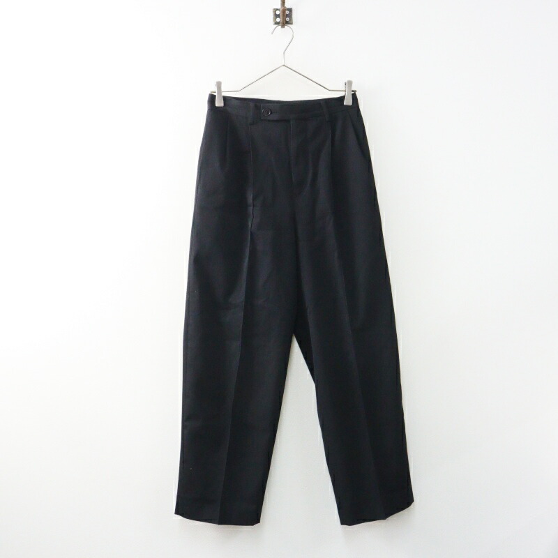 【期間限定価格】定価4.9万 2025SS オーラリー AURALEE LIGHT WOOL MAX GABARDINE SLACKS ギャバジン スラックス 0|ブラック【2400015032887】【中古】|ブランド古着 買取販売 TRESOR