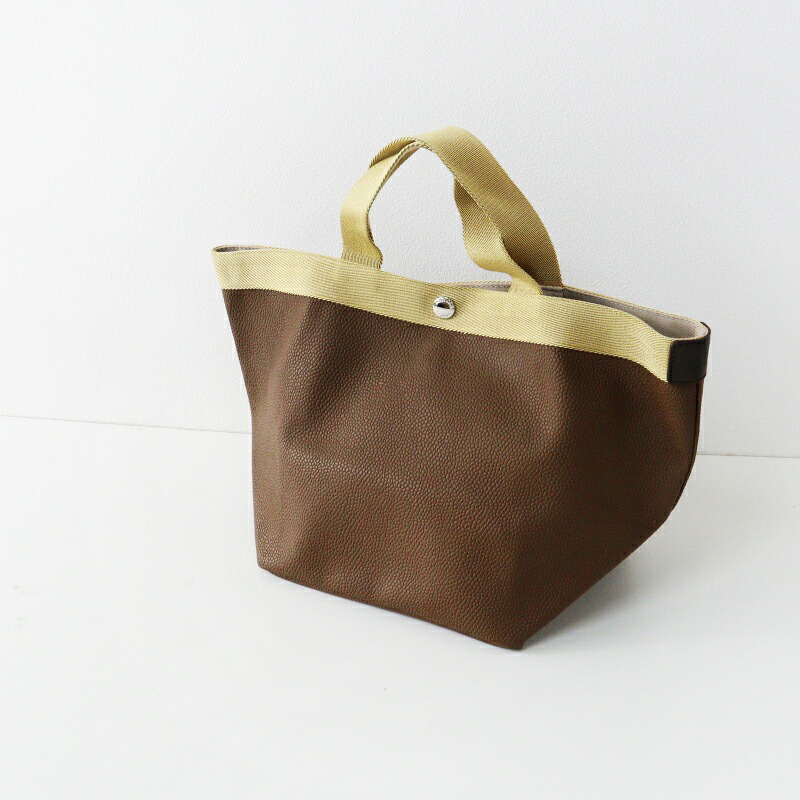 【期間限定価格】美品 エルベシャプリエ Herve Chapelier 707GP リュクス舟型トート M ペブルドグレインコーテッドキャンバス ブラウン／【2400015063010】【中古】｜ブランド古着 買取販売 TRESOR