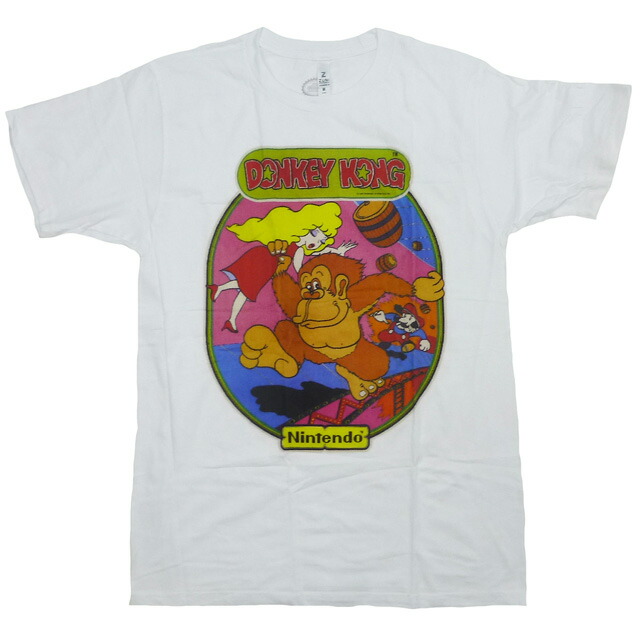 90's ドンキーコング 総柄　レア　Tシャツ　任天堂 DONKEY KONG 激レア 90's TULTEX DONKEY KONG 64 大迫力 総柄 両面プリント T