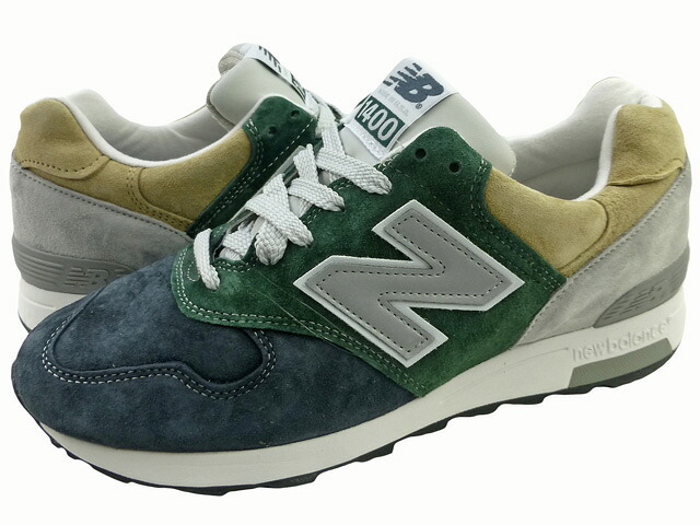 New Balance For J.Crew M1400MUJ 色つやブロック 別注 共同研究 スニーカー Dark Everygreen Navy/ニュー平衡にする ジェイ労働者の一団