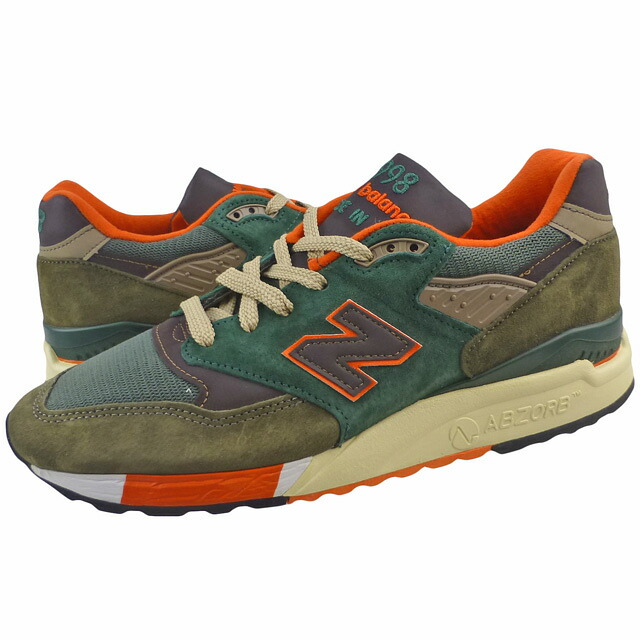 訳あり デッド店卸し資産 New Balance For J.Crew M998JC4 混凝土ジャングル 森林地帯 化けの皮 別注 スニーカー/共同研究 ニュー平衡にする ジェイ労働者の一団