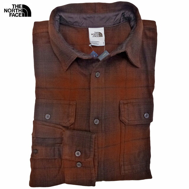 US計画すること The North Face Long Sleeve Arroyo Flannel Shirt ザノースフェイス 綿織物綿ネル地 フランネルプルオーバー 茶引き舟刷り直す メンズ 長袖 読み合わせる 茶 Coal Brown