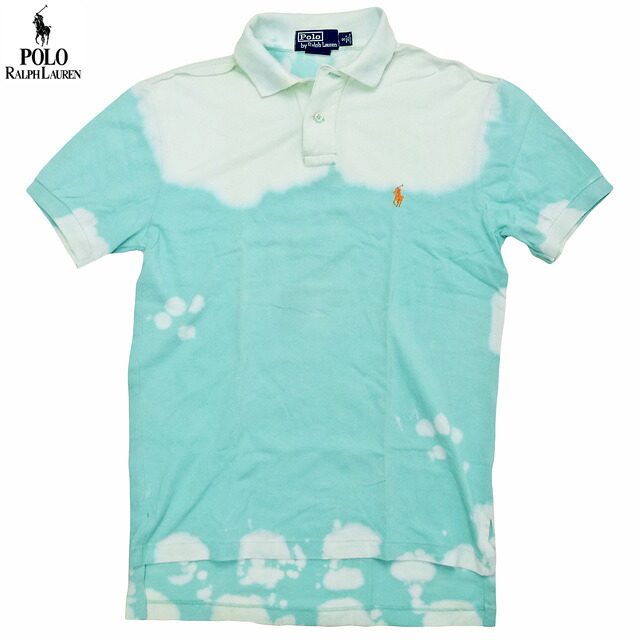 Polo Ralph Lauren Custom Fit Mesh Polo Shirts Tie-Dye ラルフローレン スポーツシャツ 半袖 タイダイ染め 鹿の子地 マルチ【ゆうパケット相応う】