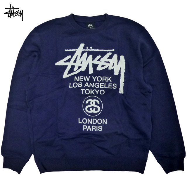 【楽天市場】Stussy World Tour Crew ワールドツアー スウェット