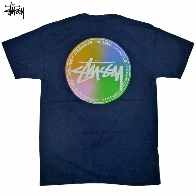 Stussy Dot Mix Tee ステューシー 店卸し資産ロゴタイプ ドットアイコン ロゴタイプ ティーシャツ 半袖 滑る 表どおり 御居処跳ねる テクノ 快い音 紺 Navy【ゆうパケット相応う】