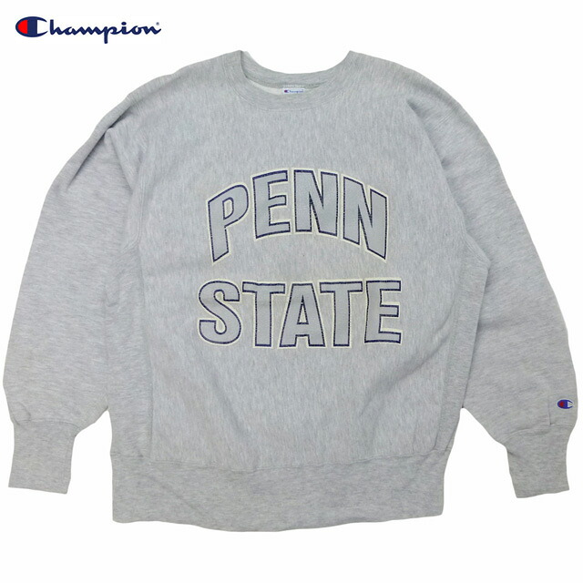 Used USA製 90’s Champion PENN STATE Reverse Weave Sweat Shirts 古着 チャンピオン ペンシルベニア州立大学 リバースウィーブ スウェット シャツ グレー 90年代 Made in USA【中古】