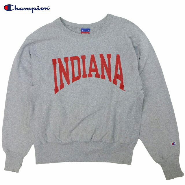Used 00’s Champion Reverse Weave INDIANA Sweat Shirts 古着 2000年代 メキシコ製 チャンピオン リバースウィーブ スウェット インディアナ大学 グレー M【中古】