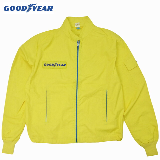 70s 80s good year グッドイヤー　レーシングカージャケット 70s USA製 GOODYEAR パッチ付き ナイロン レーシングジャケット