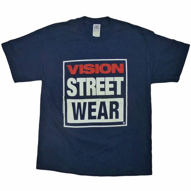 Used 90s Made in USA Vision Street Wear 90年代 アメリカ製 古着 ヴィンテージ ヴィジョンストリートウェア オールドスケートTシャツ L【ゆうパケット対応】