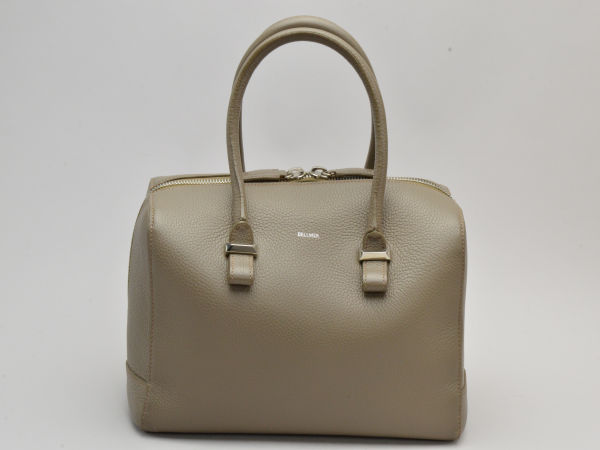 楽天市場 ベルメール Bellmer レザー ハンド トート ボストンバッグ トープ シルバー金具 レディース F B6126 中古 ブランド買取販売 トリヴァンドラム Trivandrum