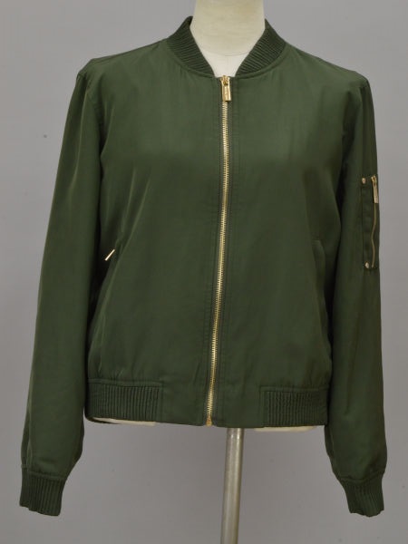 olive green zip up