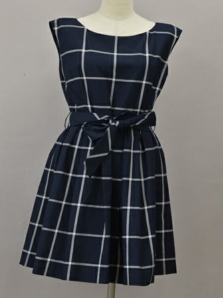 正規店仕入れの ブルーレーベルクレストブリッジ Blue Label Crestbridge ワンピース チェック 38サイズ ネイビー レディース F L6806 中古 美品 ブランド買取販売トリヴァンドラム Trivandrum レビューで送料無料 Www Toyotires Ca