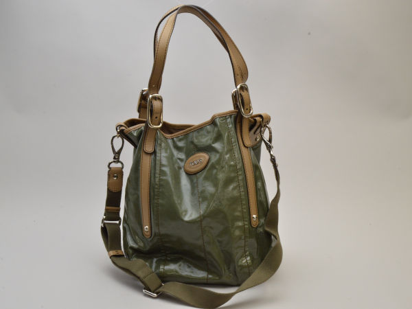 トッズ TOD'S 2WAY トートバッグ ショルダー付 カーキグリーン レディース e_u F-B6381【中古:良品】【ブランド買取販売トリヴァンドラム】210507|TRIVANDRUM