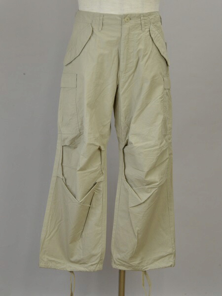 ヤエカ YAECA LIKE WEAR 22641 パンツ カーゴ コットン Mサイズ (ベージュ)KHAKI メンズ j_p F-L7701【中古：新古品・未使用品】【ブランド買取販売トリヴァンドラム】240105