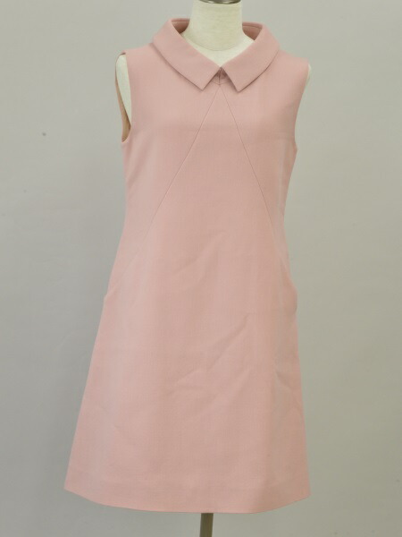 フォクシー FOXEY Modern Garconne ノースリーブ ワンピース 38サイズ 38119 ピンク レディース j_p F-L7746【中古：美品】【ブランド買取販売トリヴァンドラム】240210