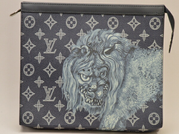 ルイヴィトン LOUIS VUITTON ポシェット・ヴォワヤージュ モノグラムサバンナ バッグ M66639 紺 レディース su_p e_u F-YA818【中古】【ブランド買取販売トリヴァンドラム】240701