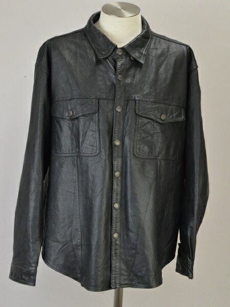 ハーレーダビッドソン Harley-Davidson 純正 レザージャケット ヴィンテージ ブラック メンズ u_s h_d F-NEW224【中古:良品】【ブランド買取販売トリヴァンドラム】240702|TRIVANDRUM