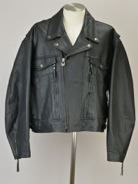 ハーレーダビッドソン Harley-Davidson ジャケット AN AMERICAN LEGEND ヴィンテージ 3XLサイズ 黒 メンズ u_s h_d F-NEW225【中古:美品】【ブランド買取販売トリヴァンドラム】240702