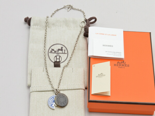 HERMES バッファローカルーセル ネックレス【ランクA】 HERMES エルメス クルードセル・カルーセル バッファローホーン