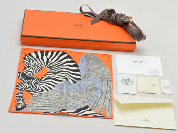 楽天市場】【エルメス】Hermes カレ90 シルクスカーフ Zebra Pegasus
