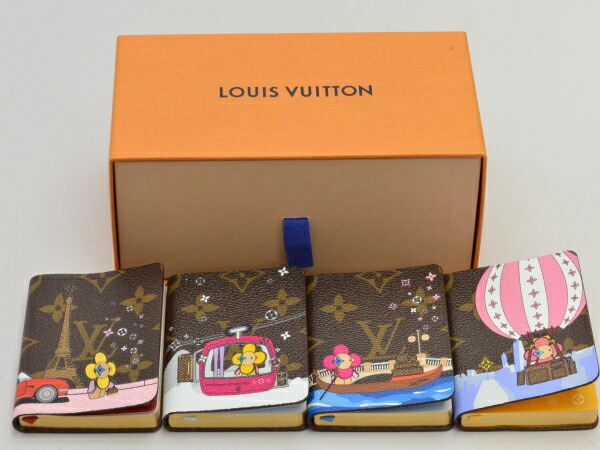 ルイヴィトン 小型メモ帳 4冊セット 楽天市場】【質コニシ】【Louis Vuitton/ルイ・ヴィトン】ノート