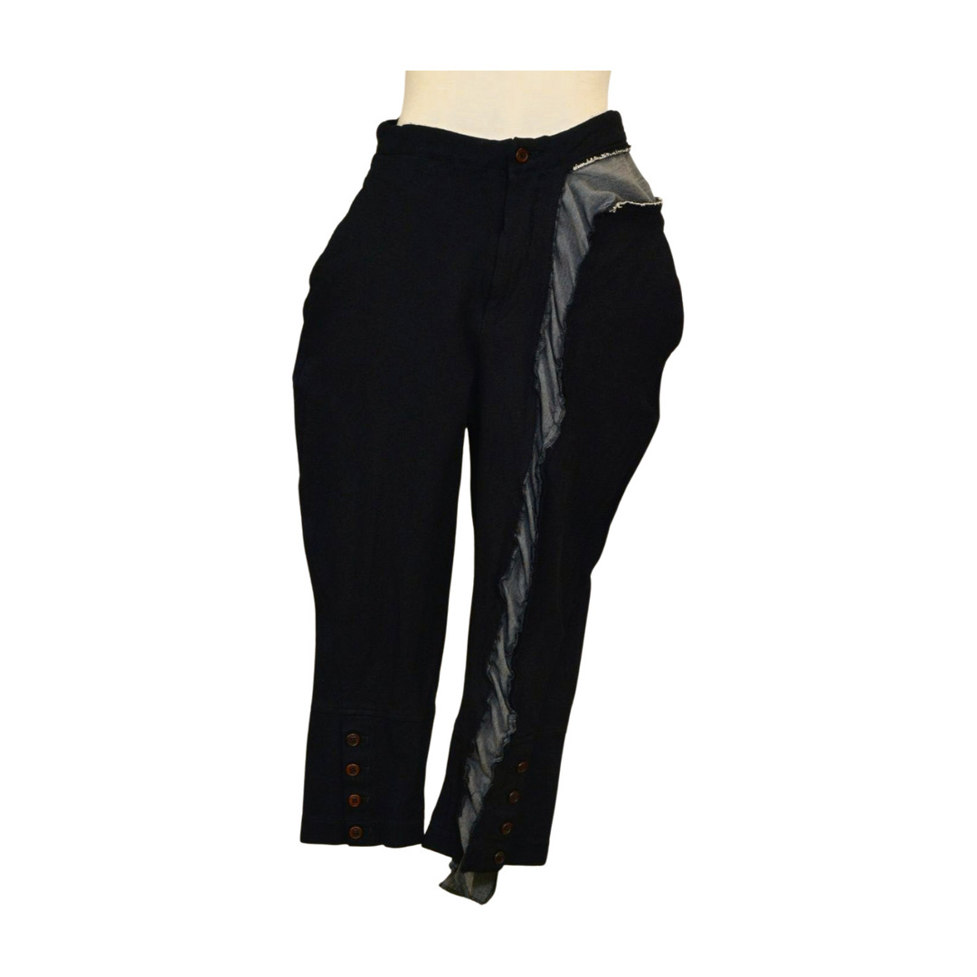 コムデギャルソン Comme des Garcons パンツ ブラック サイズ XS GF-P053 AD2010 裾ボタン レディース F-L8419【中古：良品】【ブランド買取販売トリヴァンドラム】251004