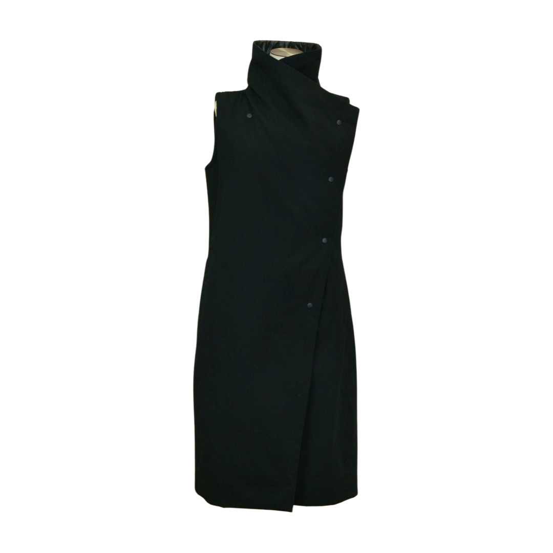 ヨウジヤマモト YOHJI YAMAMOTO REGULATION ロングベスト 中綿 ブラック FI-J55-003 サイズ 2 日本製 レディース F-L8425【中古：美品】【ブランド買取販売トリヴァンドラム】251004