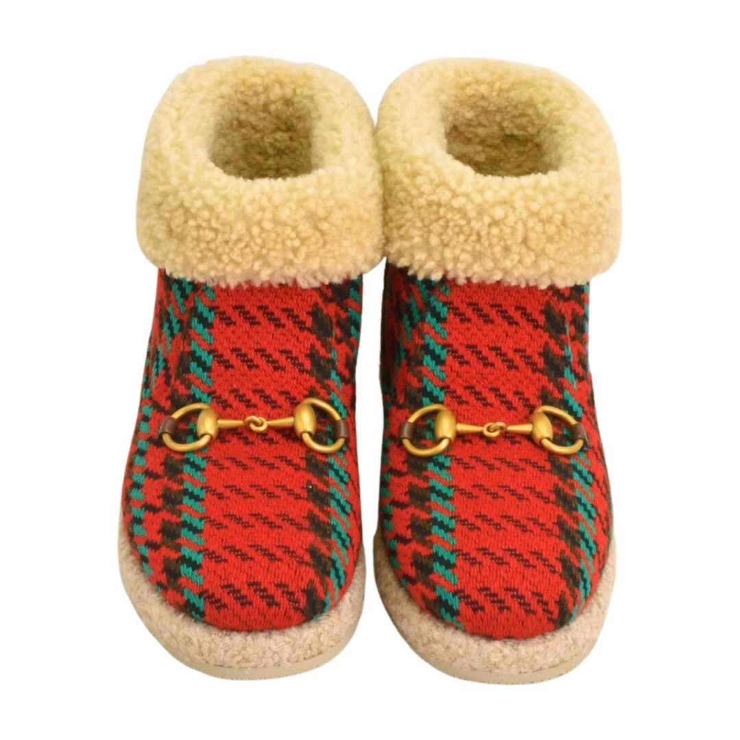 楽天市場】【グッチ】Gucci ホースビット ムートン ショートブーツ GG
