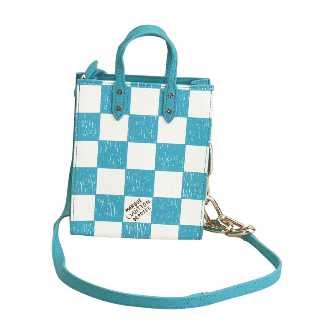 ルイヴィトン LOUIS VUITTON トートバッグ ショルダー ダミエチェッカーボード サックプラXS N60495 青&times;白 レディース F-YA1216【中古：美品】【ブランド買取販売トリヴァンドラム】260210｜TRIVANDRUM