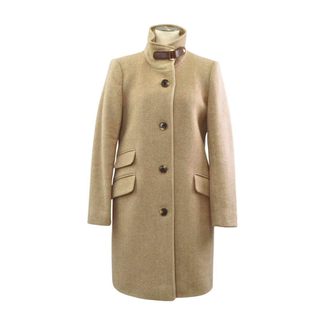ラルフローレン Ralph Lauren ロングコート ウール ナイロン 0サイズ ベージュ レディース F-L8597【中古：良品】【ブランド買取販売トリヴァンドラム】260309