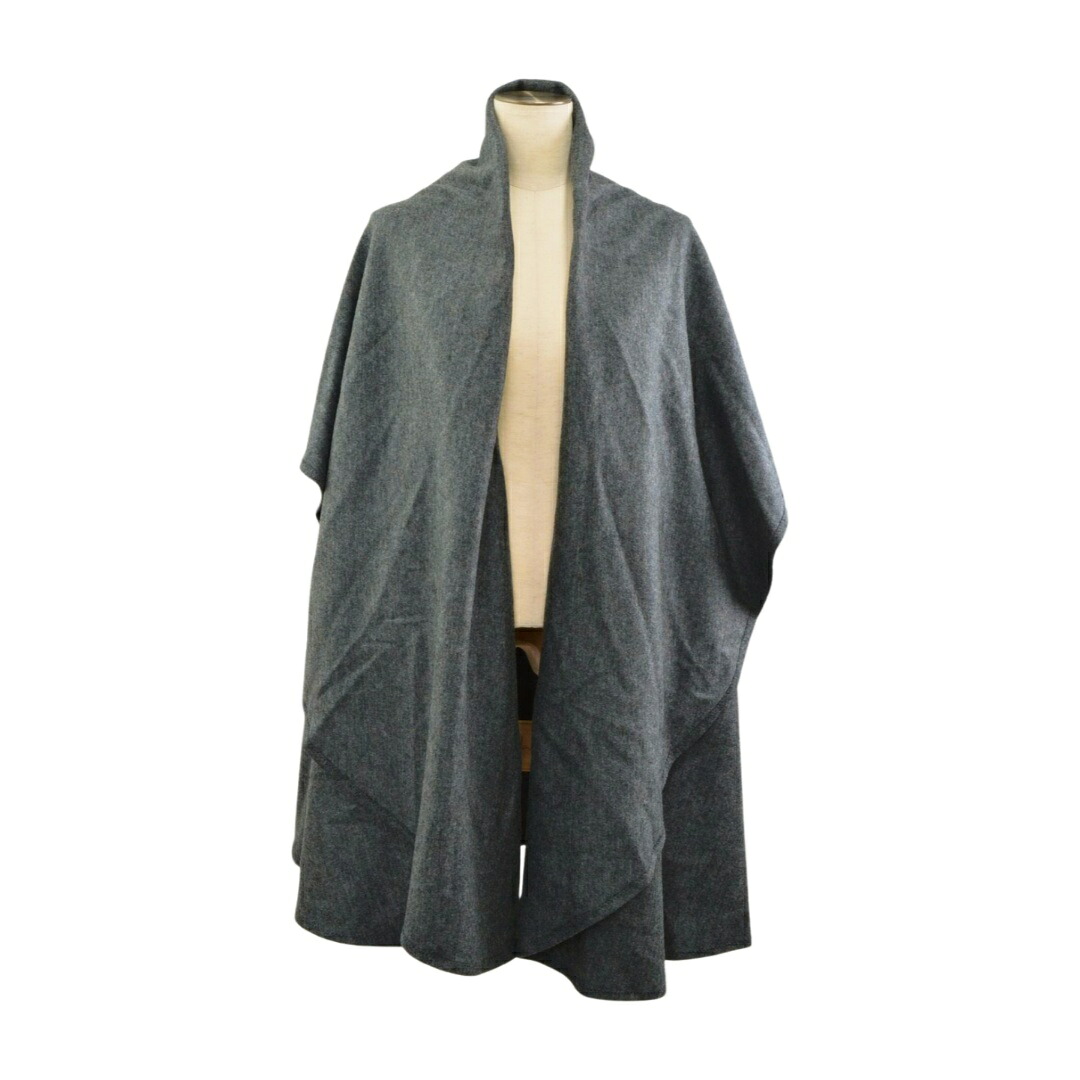 シビラ Sybilla ロング ケープ ポンチョ アウター ウール サイズ SS グレー レディース F-L8677【中古：良品】【ブランド買取販売トリヴァンドラム】260402｜TRIVANDRUM