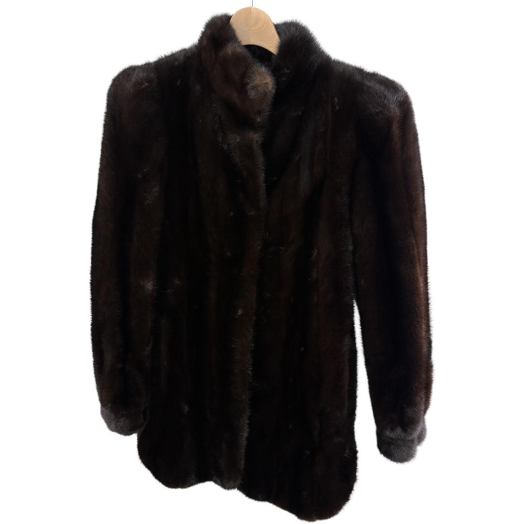 ドナルドブルックス DONALD BROOKS ミンクファーコート ブラウン レディース 【中古：良品】 【ブランド買取販売トリヴァンドラム】 260716｜TRIVANDRUM
