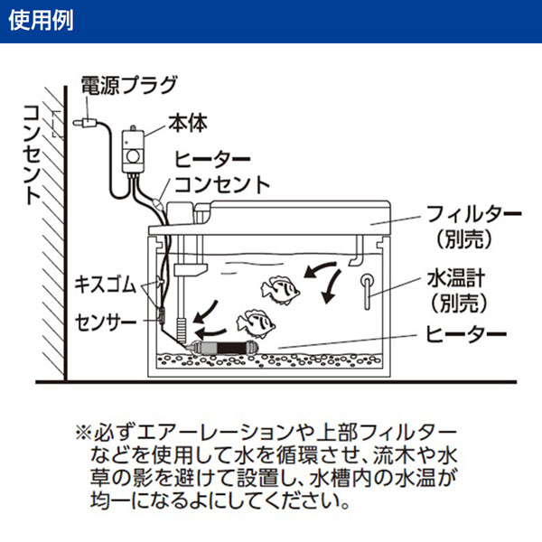 ニッソー 保護得 75cm 110l 以下水槽其れ相応 サーモスタット ヒーター Lagenerationg Com