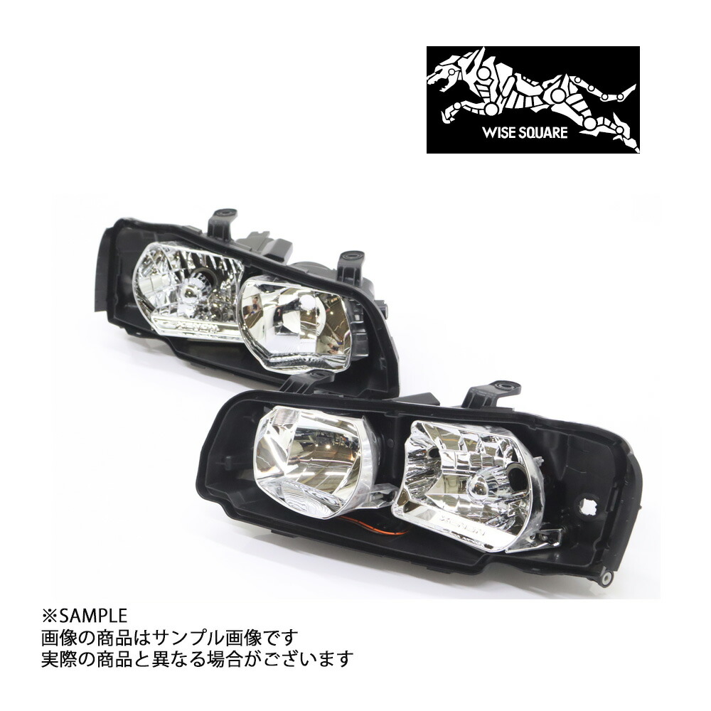 WISE SQUARE ワイズスクウェア ヘッドライトハウジング 左右セット スカイライン GT-R R34/BNR34 前期 (107241014