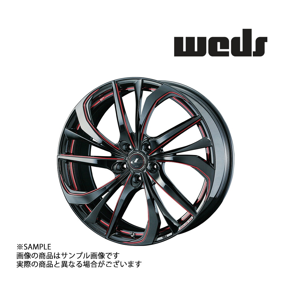 【特典付 】WEDS ウェッズ LEONIS レオニス TE 20x8.5 52 5H/114.3 BK/SC RED アルミ ホイール 4本 38800 (179131922