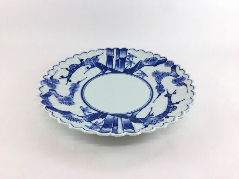 楽天市場】【有田焼 茂正工房 梶原大敬】手作り21cm丸皿.亀甲貫入