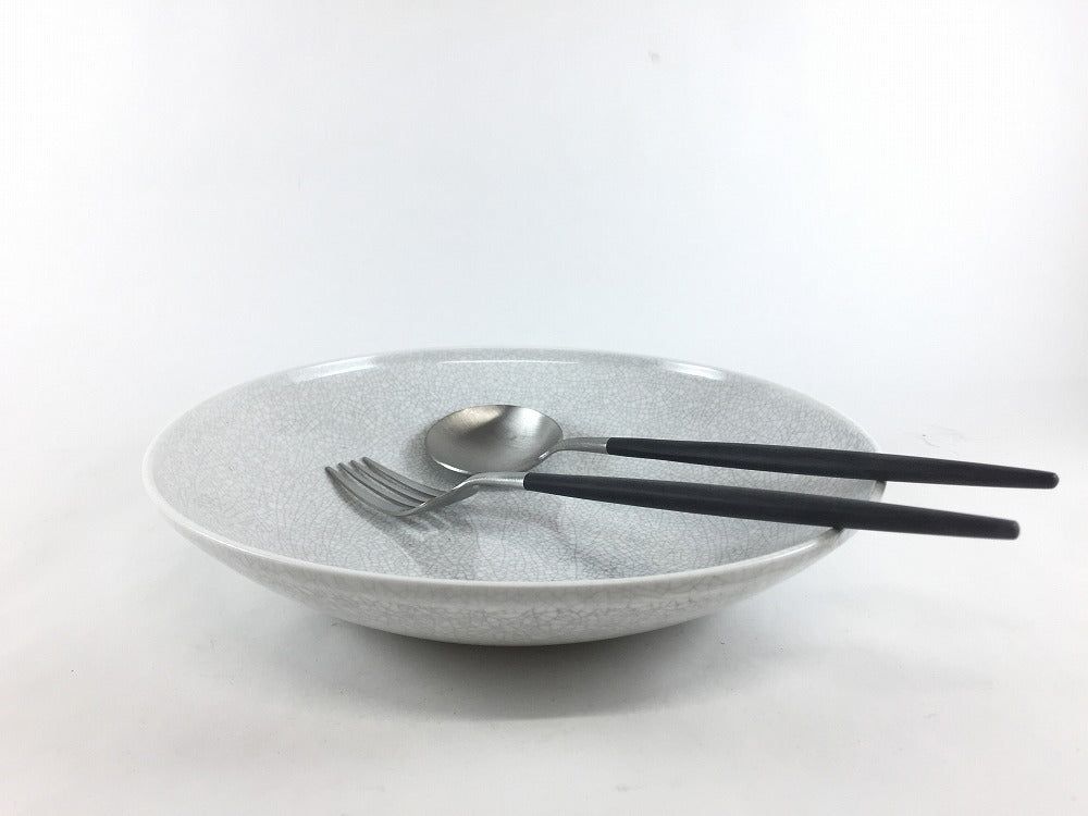 有田焼 瑞峯窯(原重製陶所) frame21cmボウル 墨貫入【21cm 中鉢 ボール】